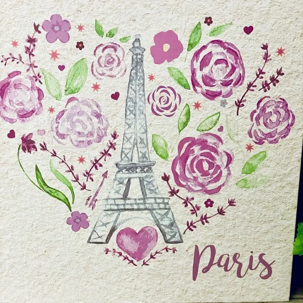 New Paris Eiffel Tower Sand Color sketchbook 76 acid free perforated pages